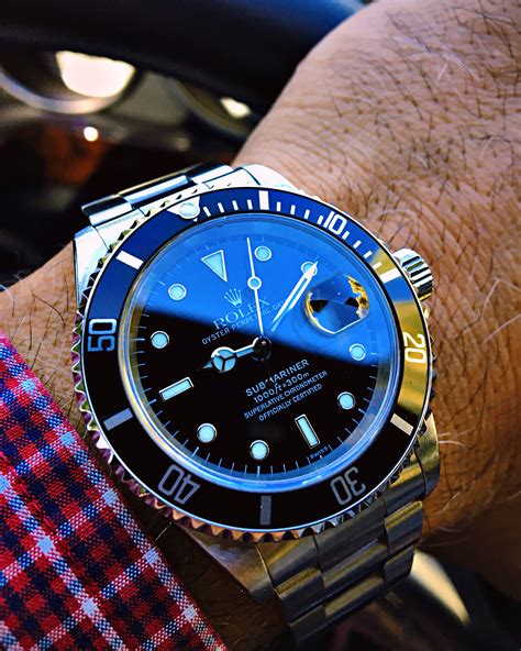 rolex submariner black tie